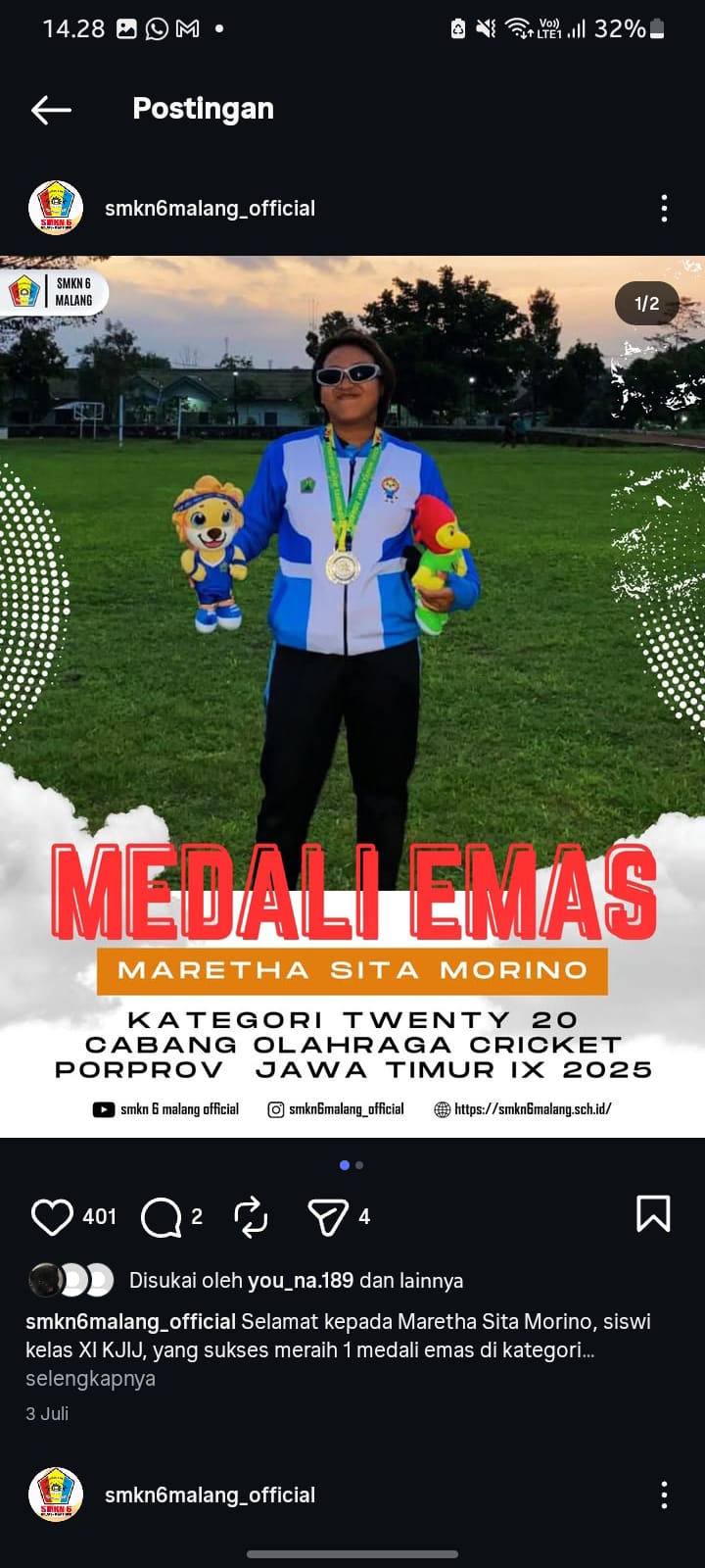 Mathera - Medali Emas